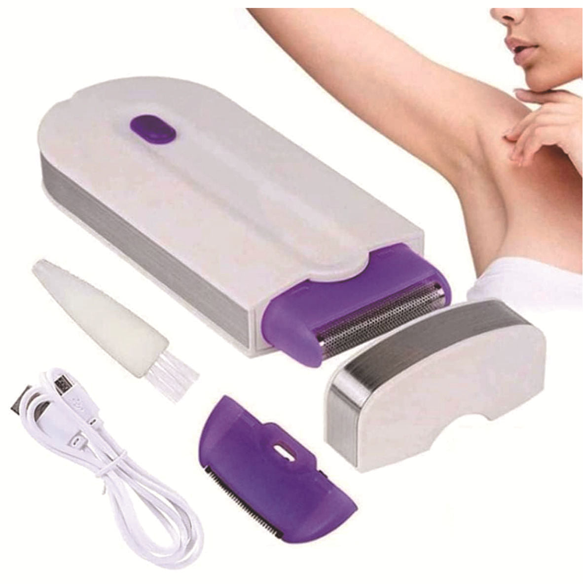 Touch sensor hair remover